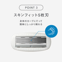 画像をギャラリービューアに読み込む, シック ボディ用5枚刃 替刃(3コ入)